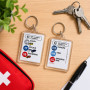 Le porte-clefs ALERTE - Numéros d'urgence
