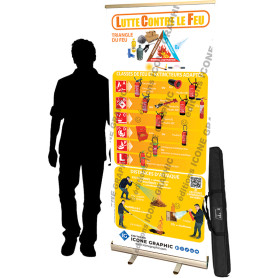 LE TOTEM PEDAGOGIQUE INCENDIE - LUTTE CONTRE LE FEU - EXTINCTEUR