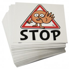 STICKER PEDAGOGIQUE "STOP" : PREVENTION DES ACCIDENTS (3/6 ANS)
