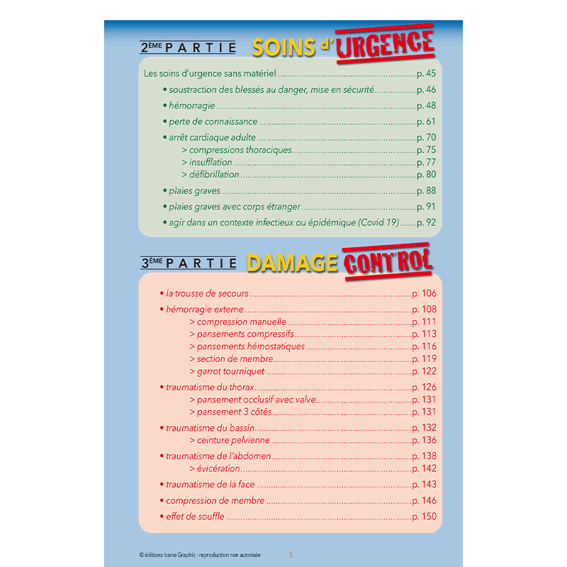 Damage Control : le guide pratique des premiers secours en situation ...