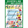 L'AFFICHE DETAILLEE : GESTES DE 1ERS SECOURS