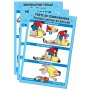 LOT DE 9 AFFICHES DE 1ERS SECOURS SIMPLIFIEES