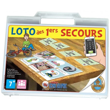 JEU ÉDUCATIF : LOTO DES PREMIERS SECOURS - PSC