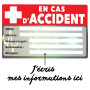 Carte alerte en cas d'accident à avoir sur soi