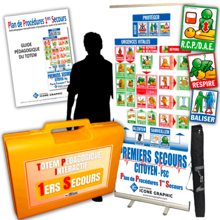 TOTEM PÉDAGOGIQUE INTERACTIF : PREMIERS SECOURS - PSC
