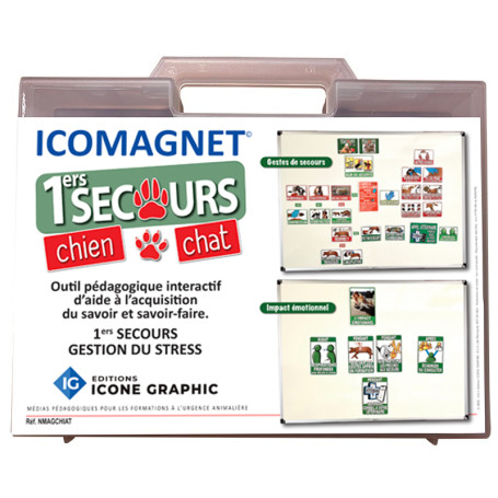 Icomagnet© premiers secours chiens chats et gestion du stress
