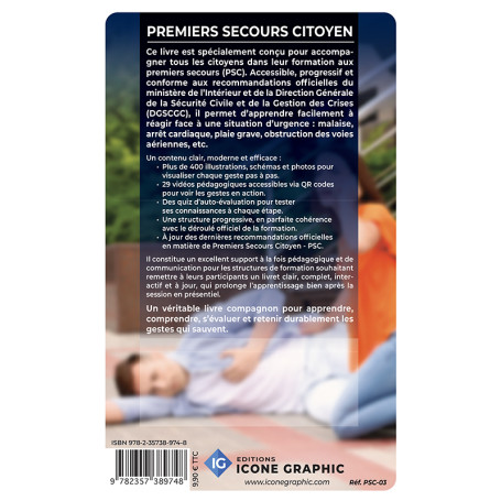 Le livre complet de formation aux Premiers Secours Citoyen - PSC