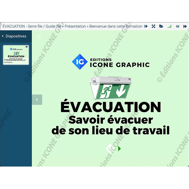 Diaporama Formateur - Evacuation Incendie Guide file Serre file ...