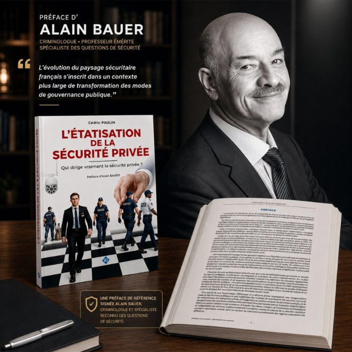 Livre Etatisation de la sécurité privée de Cédric Paulin préface Alain Bauer Editions Icone Graphic