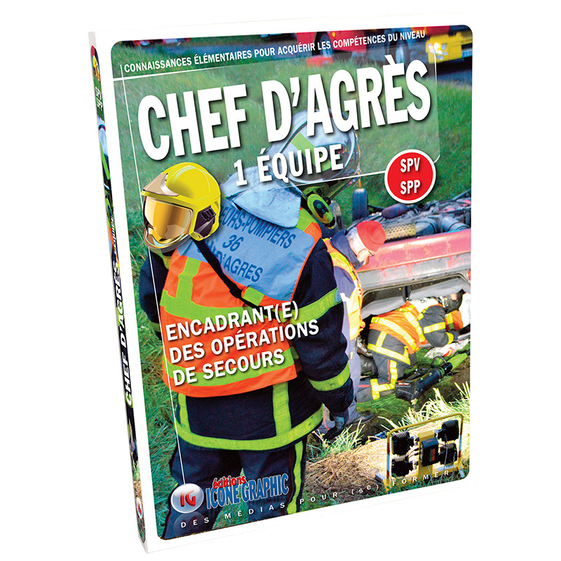 Livres de formation du chef d'agrès tout engin - guide complet devenir pompier - Icone Graphic
