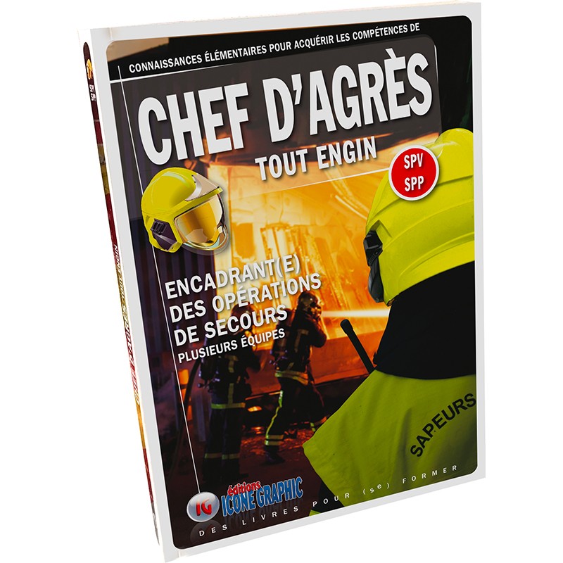 Livres de formation du chef d'agrès tout engin - guide complet devenir pompier - Icone Graphic