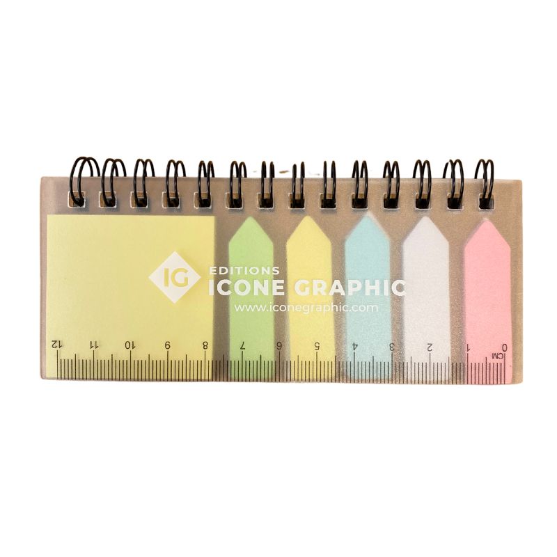 Carnet mémo 3 en 1