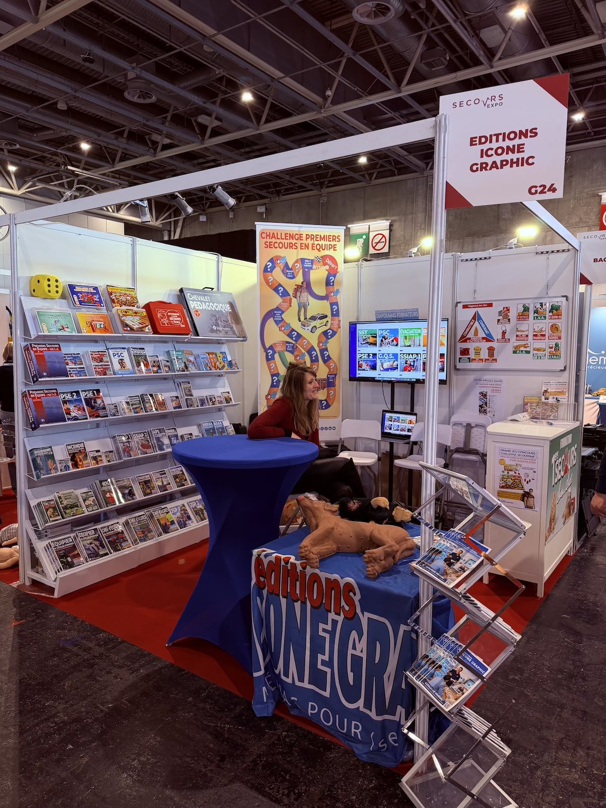 Photo salon secours expo paris porte de versailles 2026 Stand Editions Icone Graphic