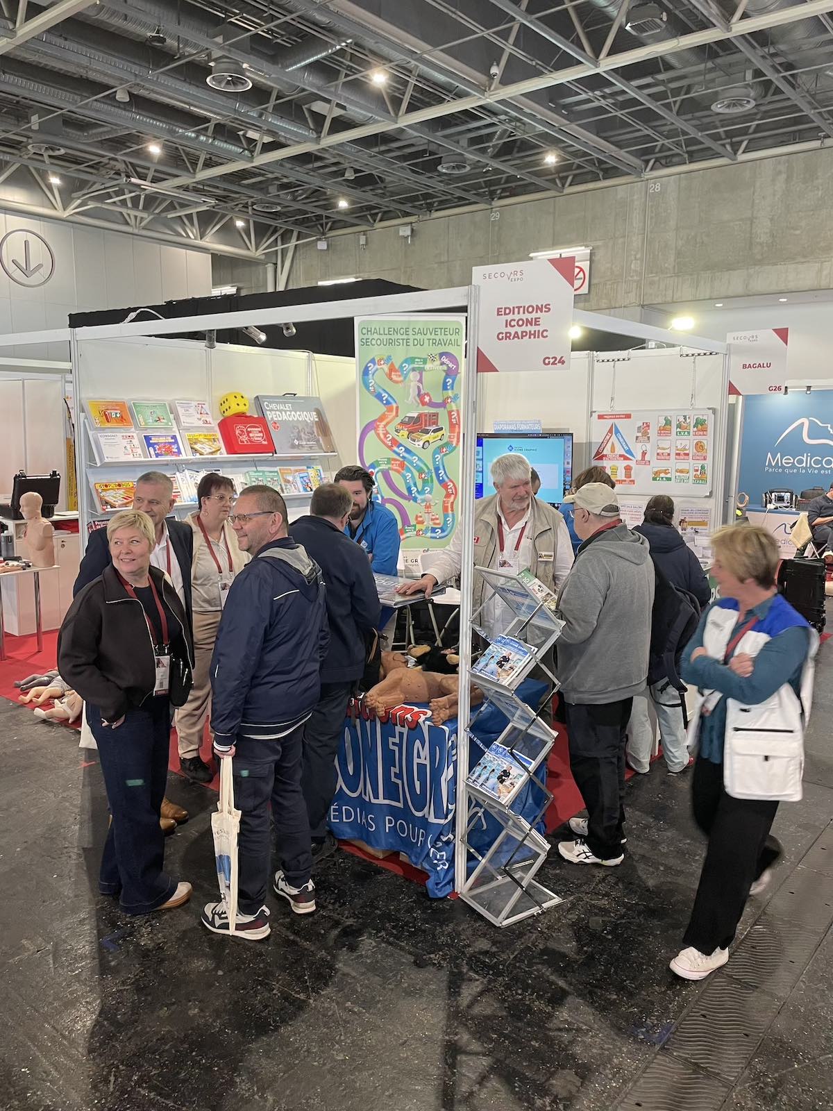 Photo salon secours expo paris porte de versailles 2026 Stand Editions Icone Graphic