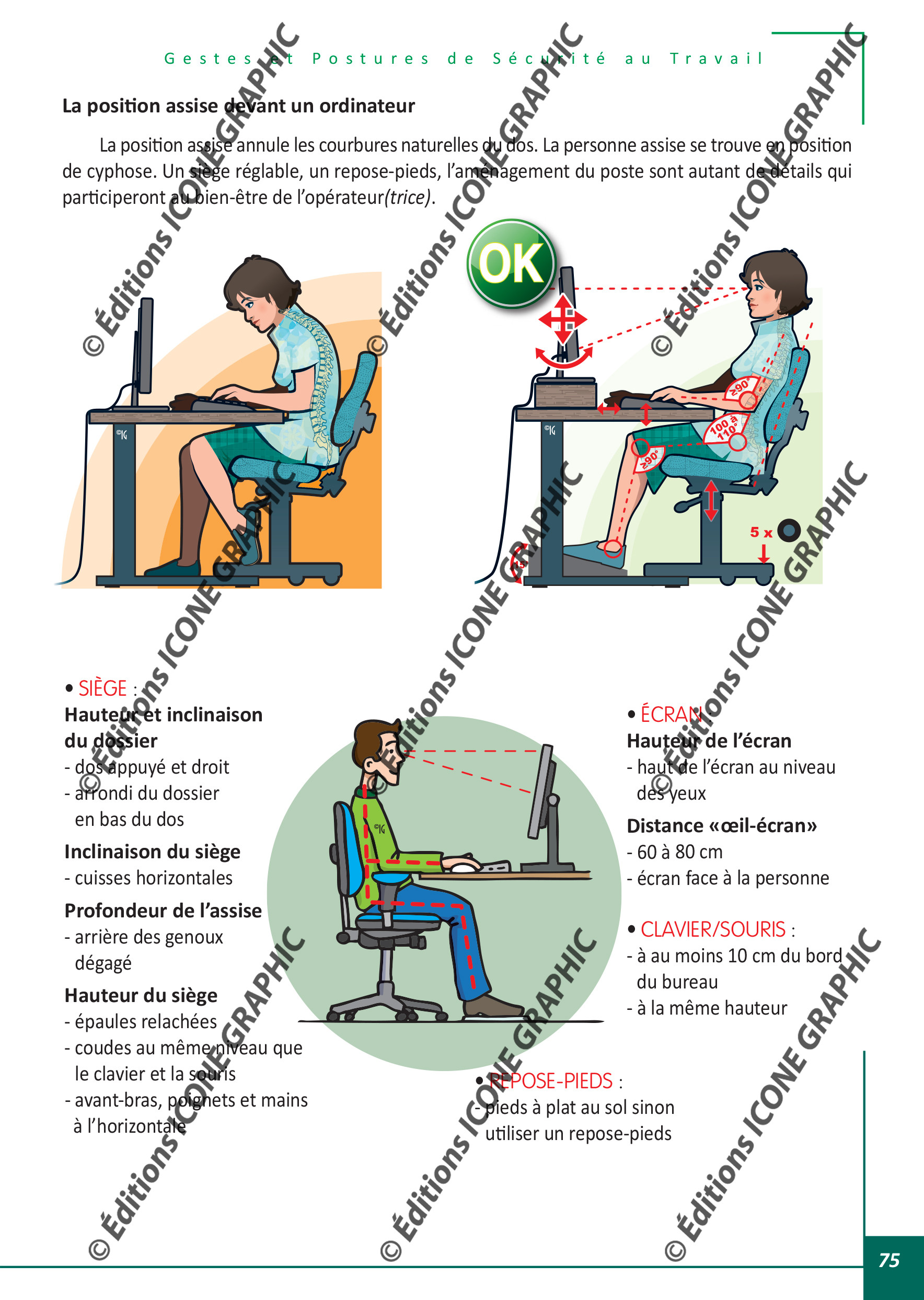 Image livres gestes et posture de sécurité au travail prévention des troubles musculo-squelettiques (TMS) Editions Icone Graphic - 1