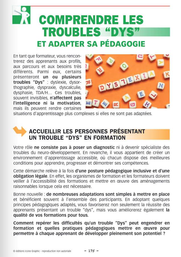 trouble dys en formation