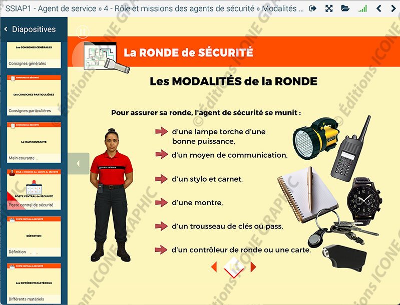 Le diaporama numérique SSIAP1 Icone Graphic est le support de référence pour animer vos formations SSIAP