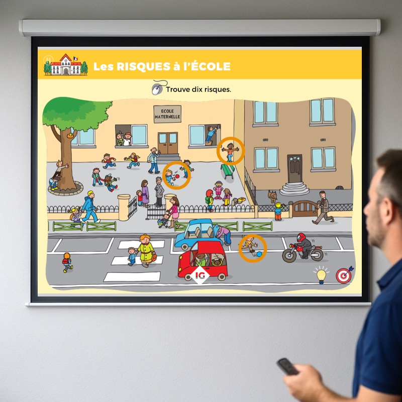 Diaporama de formation en premiers secours enfant APS1 - support numérique formateur école
