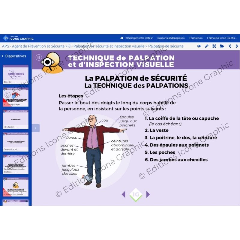 Le diaporama numérique TFP APS Icone Graphic est le support de référence pour animer vos formations SSIAPporama numérique incendie Icone Graphic est le support de référence pour animer vos formations d'agent de sécurité