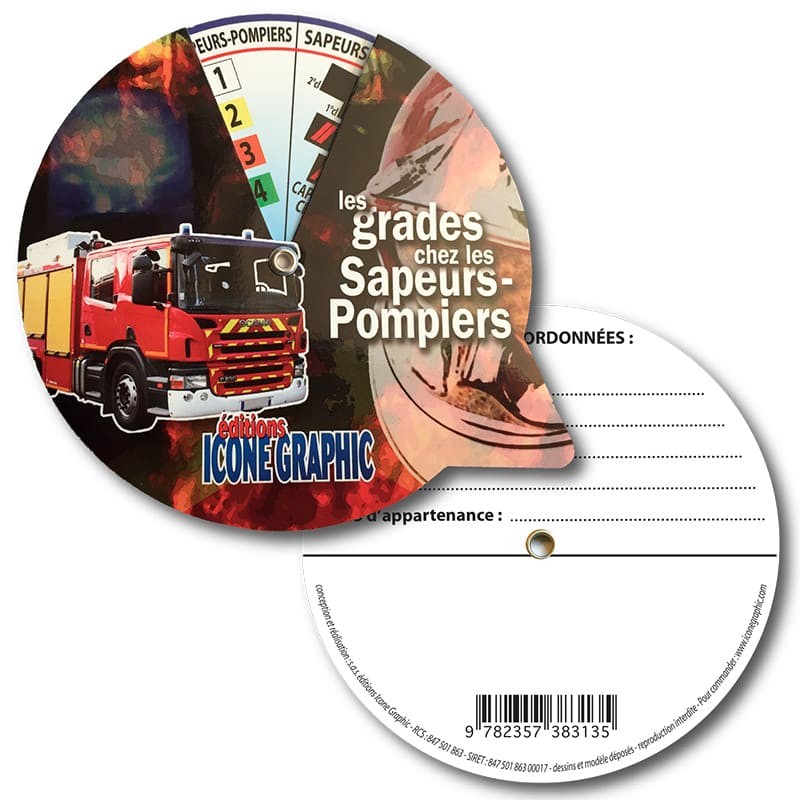 Disque mémo grades hiérarchiques pompier france