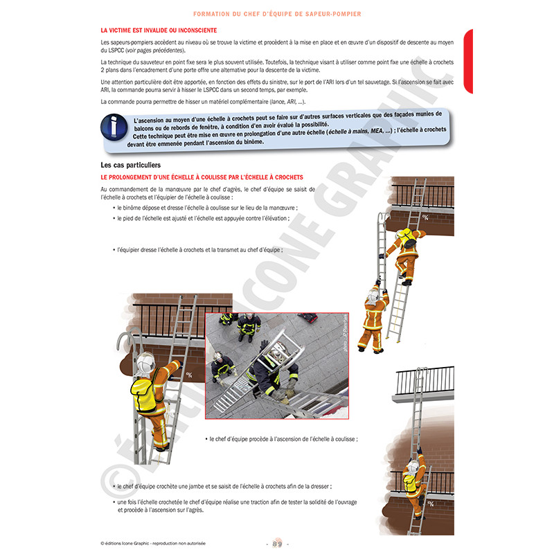 image livre chef d'équipe de sapeur - pompier