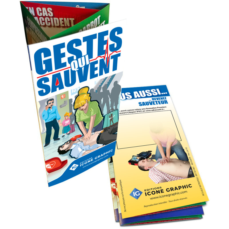 Gestes qui sauvent dépliant mémo formation