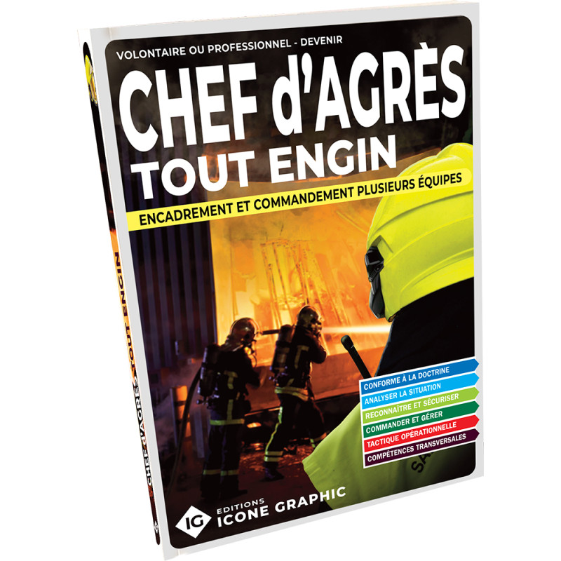 Livre formation chef d'agres tout engin sapeur pompier idee cadeau noel